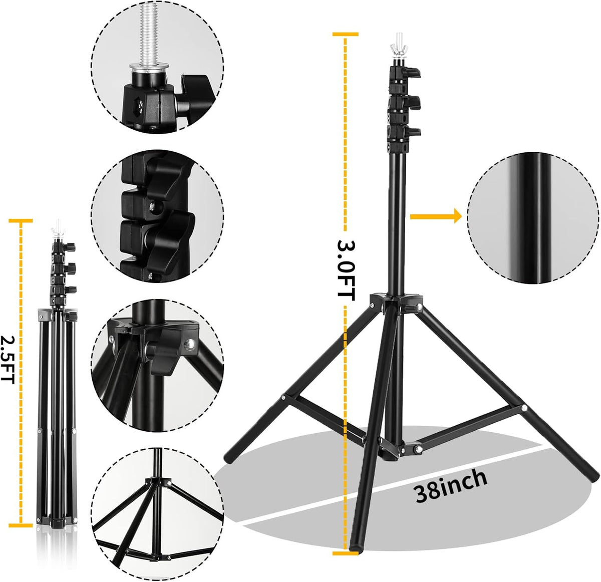 Adjustable Photography Backdrop Stand with Carrying Bag X24134