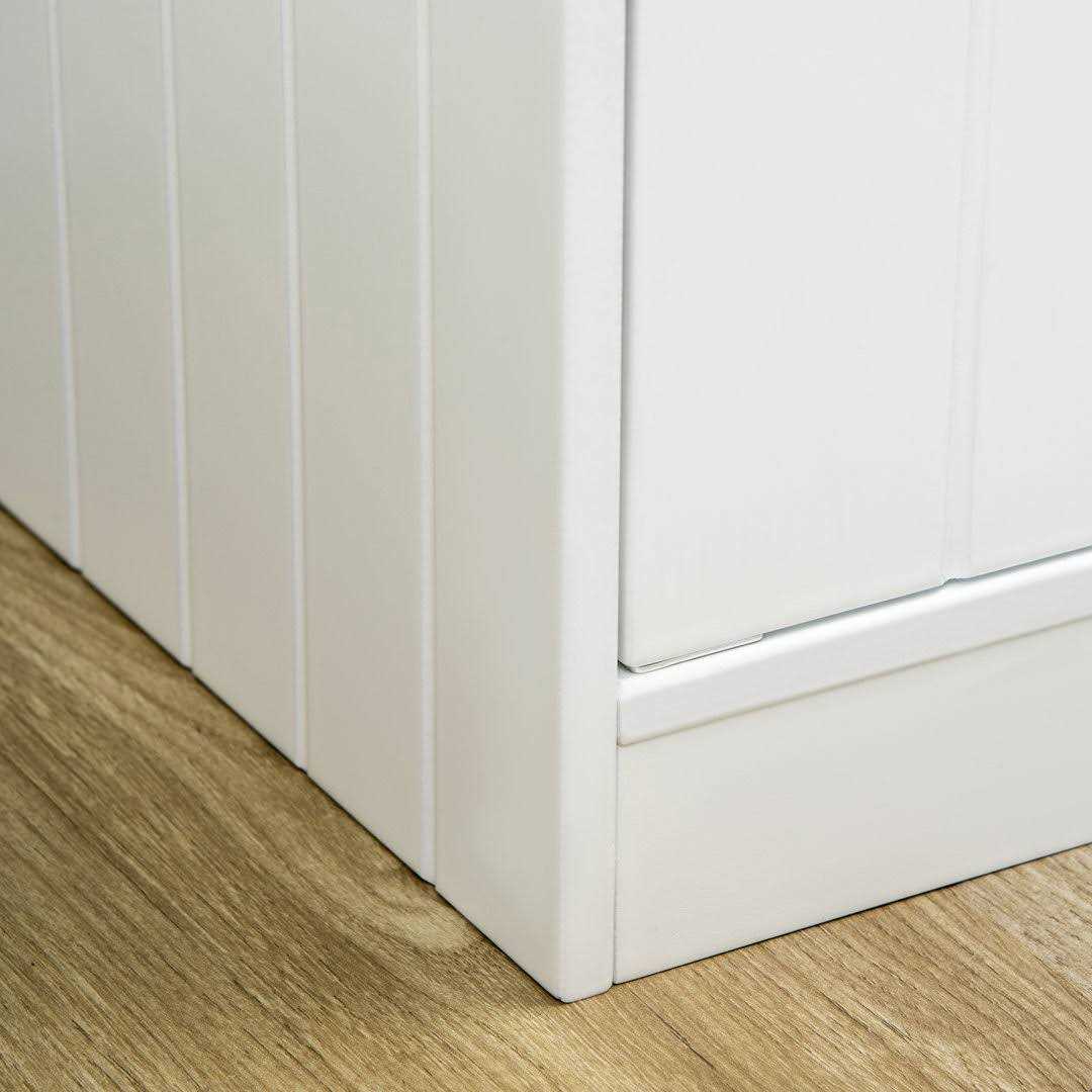 Large Elevated Dog Bowls with Storage Cabinet Y686