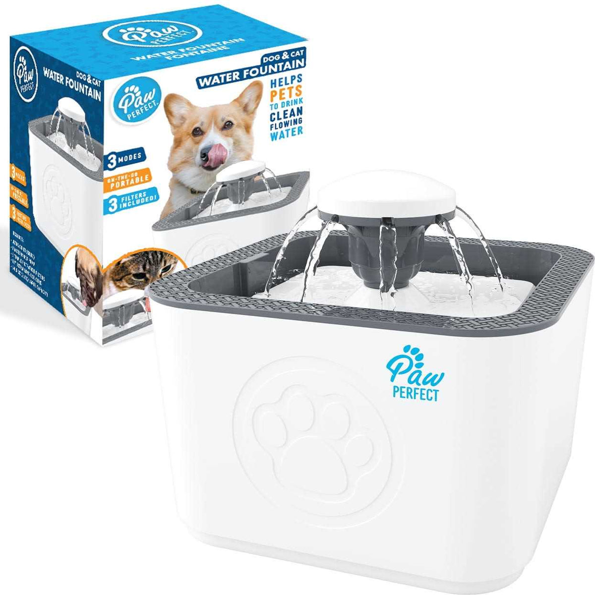 Dog & Cat Filtered Water Fountain N75546