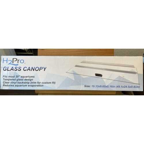 16 Glass Canopy 5.5 Gallon Aquarium Fish Tank A37533