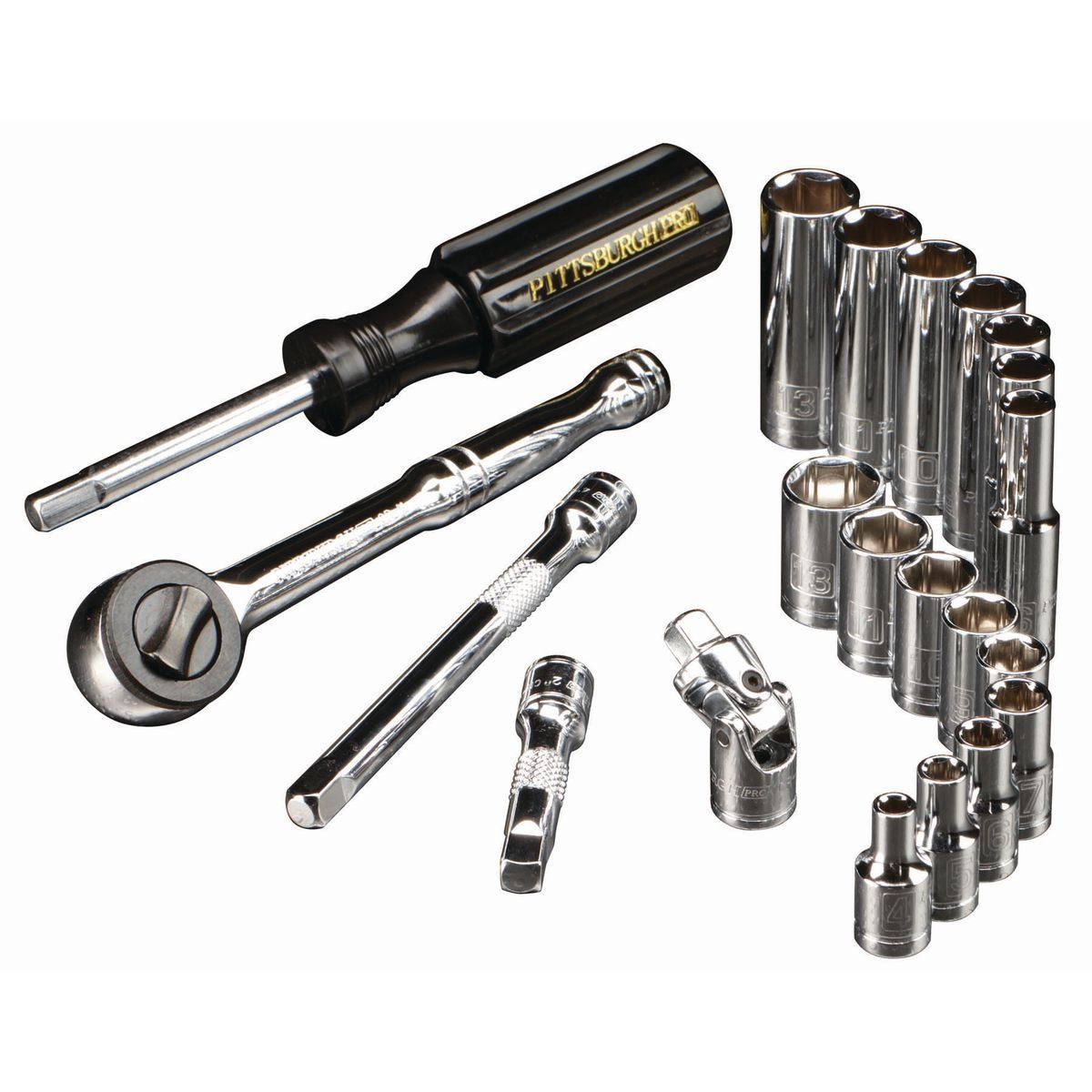 1/4 in. Drive Metric Socket Set, 21-Piece K5958
