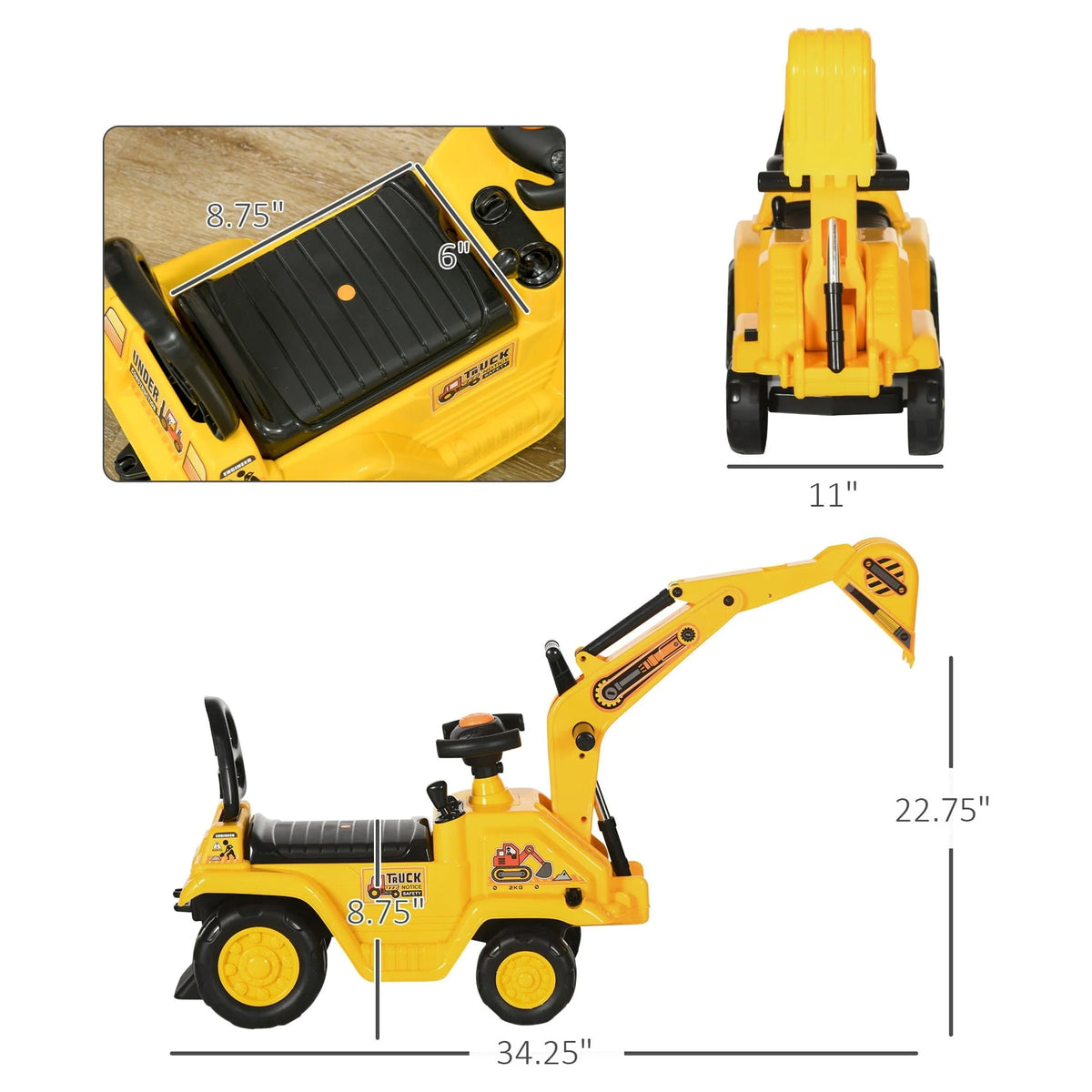 Kids Ride on Tractor with Storage C42145