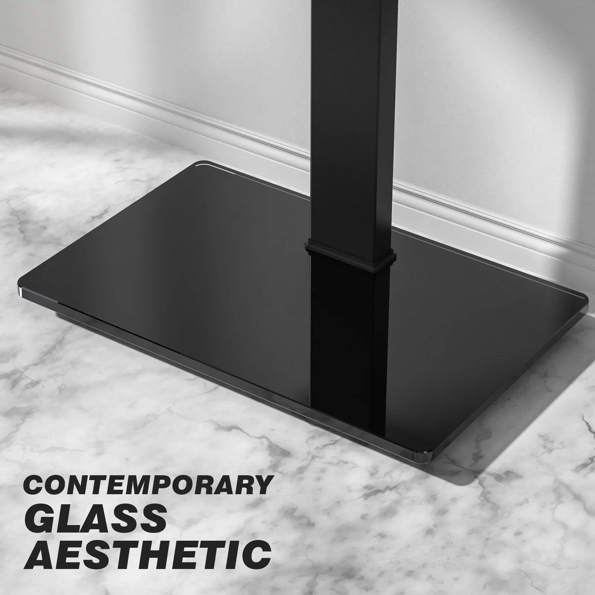 Black Tall Floor TV Stand up to 65 inch D69750