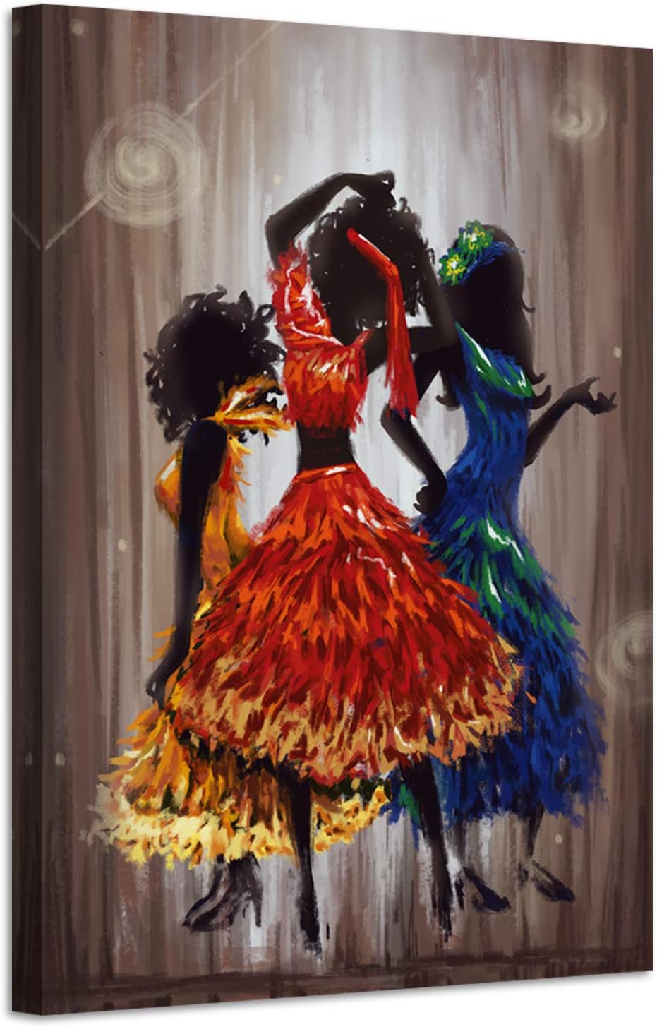Abstract Dancing Girl Canvas Poster 24x36inches M11889
