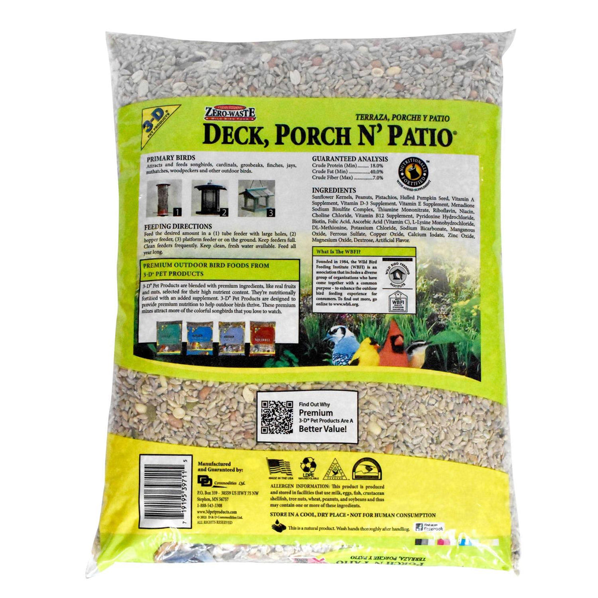 Deck Porch Patio Blend Wild Bird Food Y5115