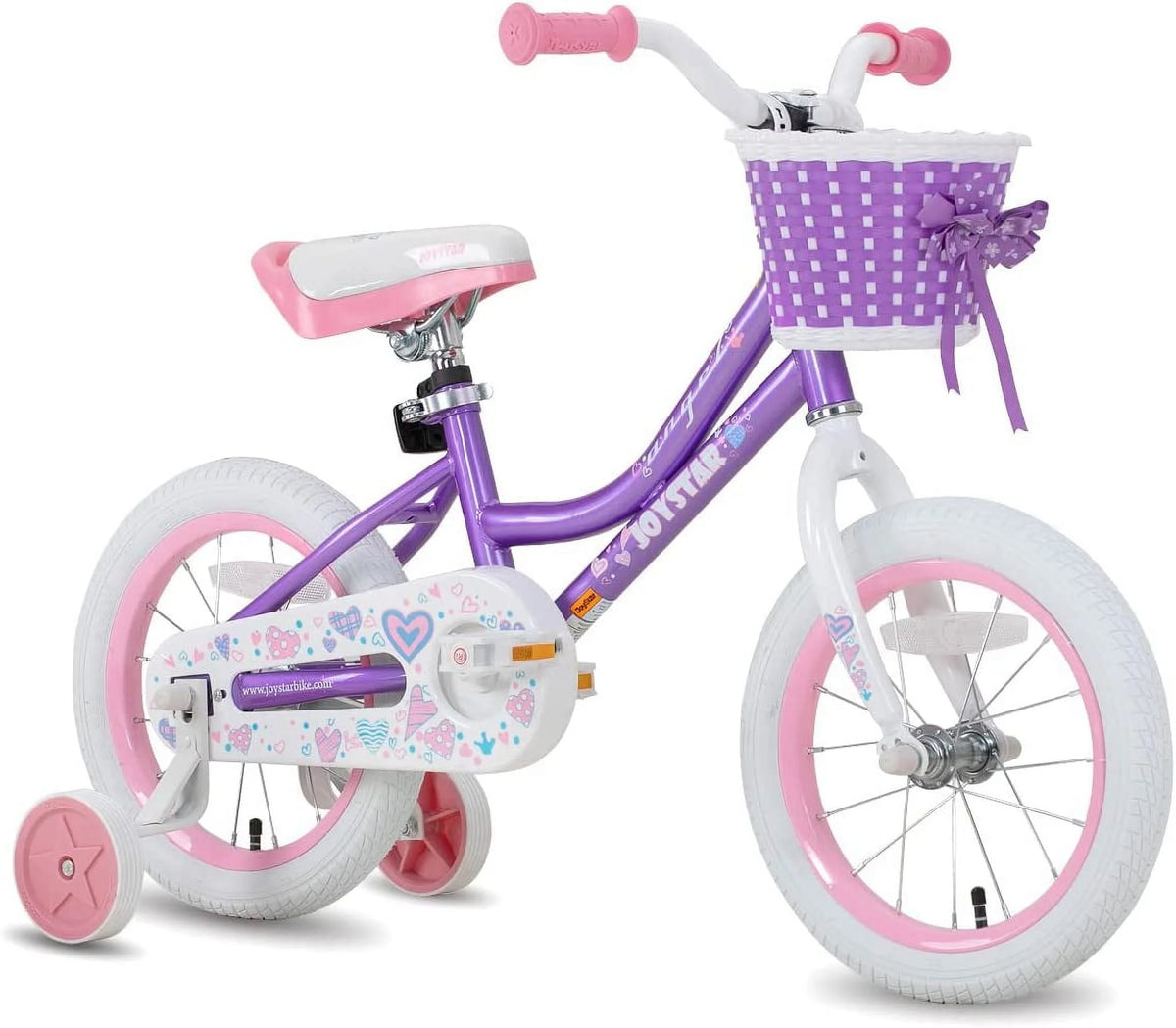 12 14 16 18 Inch Kids Bike with Training Wheels & Basket C665