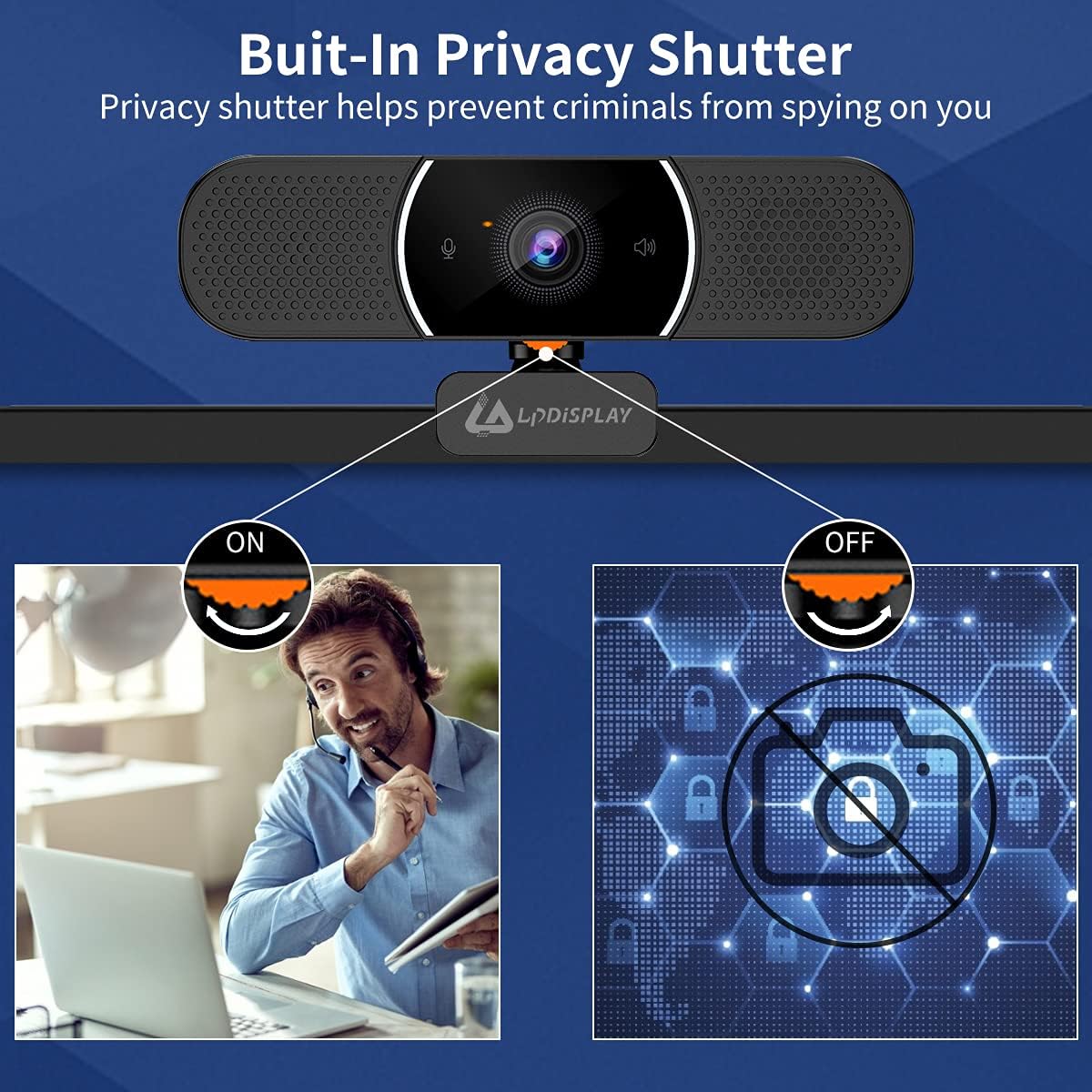 3 in 1 HD 1080p Webcam with Microphone and Speakers V907