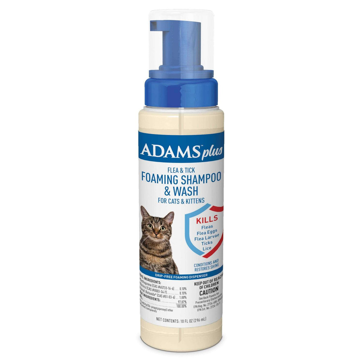 Flea & Tick Foaming Shampoo & Wash for Cats & Kittens R13291