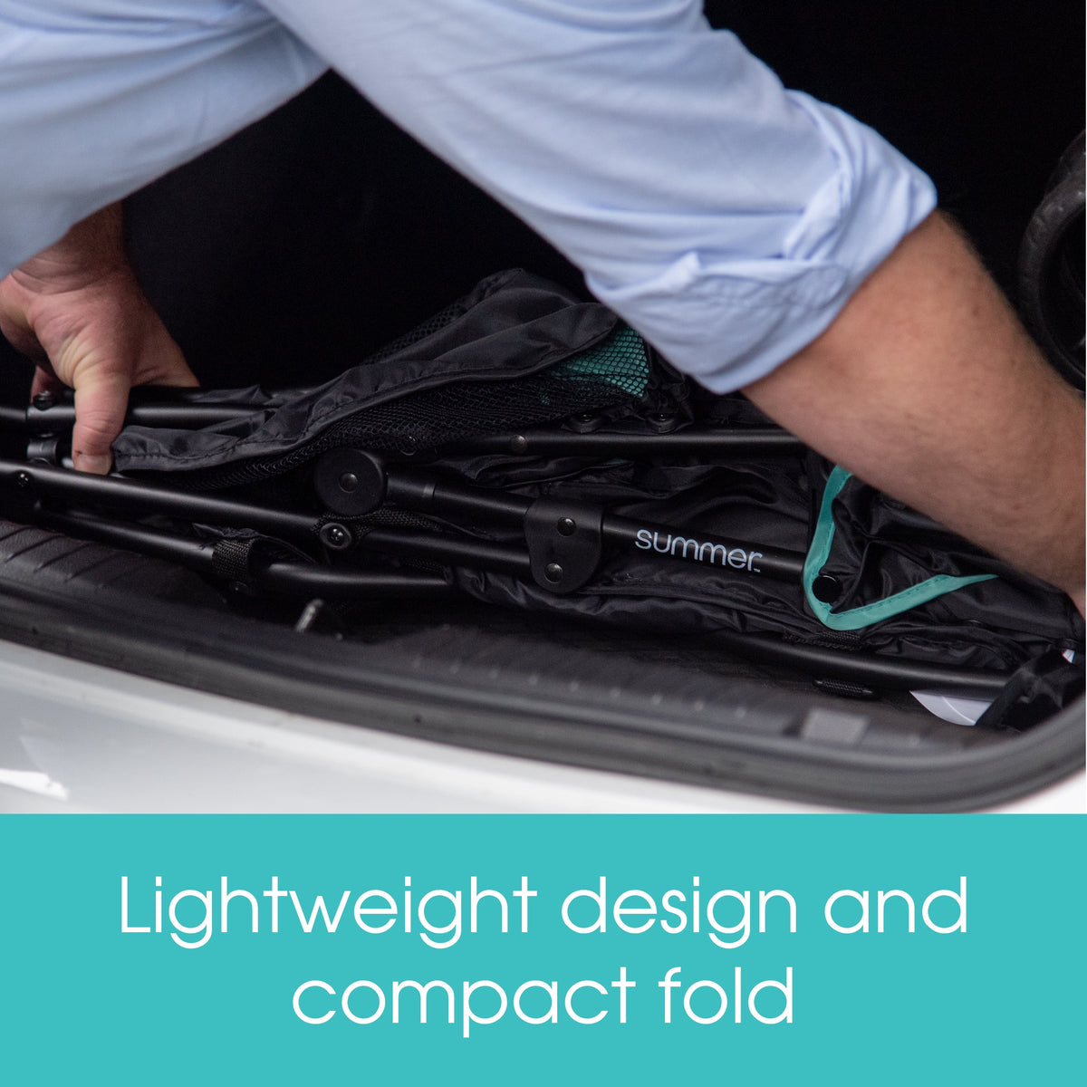 Lightweight Compact Fold Stroller, Black P4917