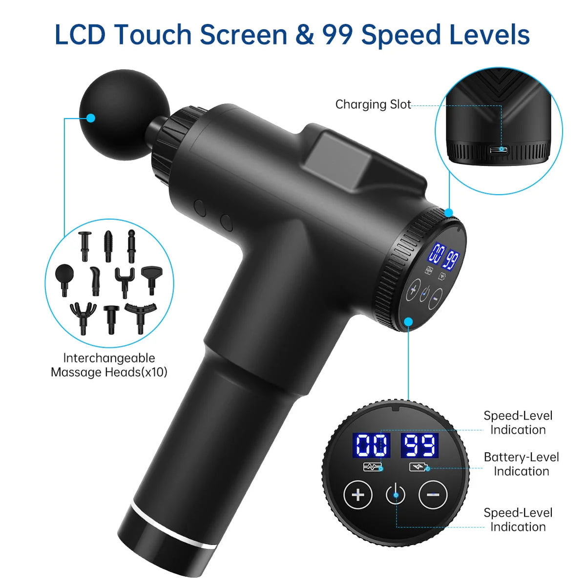 Handheld Deep Tissue Percussion Massage Gun S4790