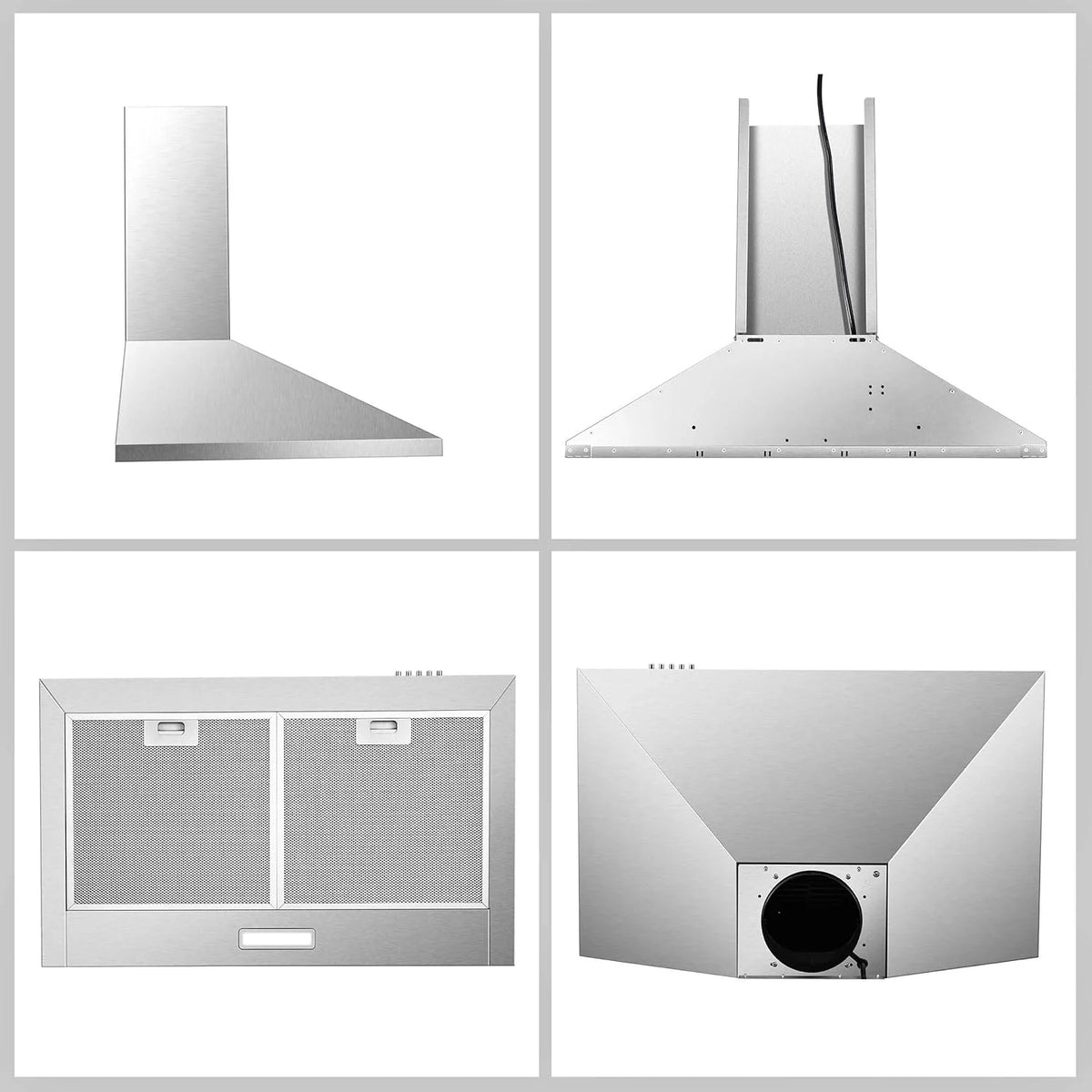 30 inch Stainless Steel Wall Mounted Range Hood K690