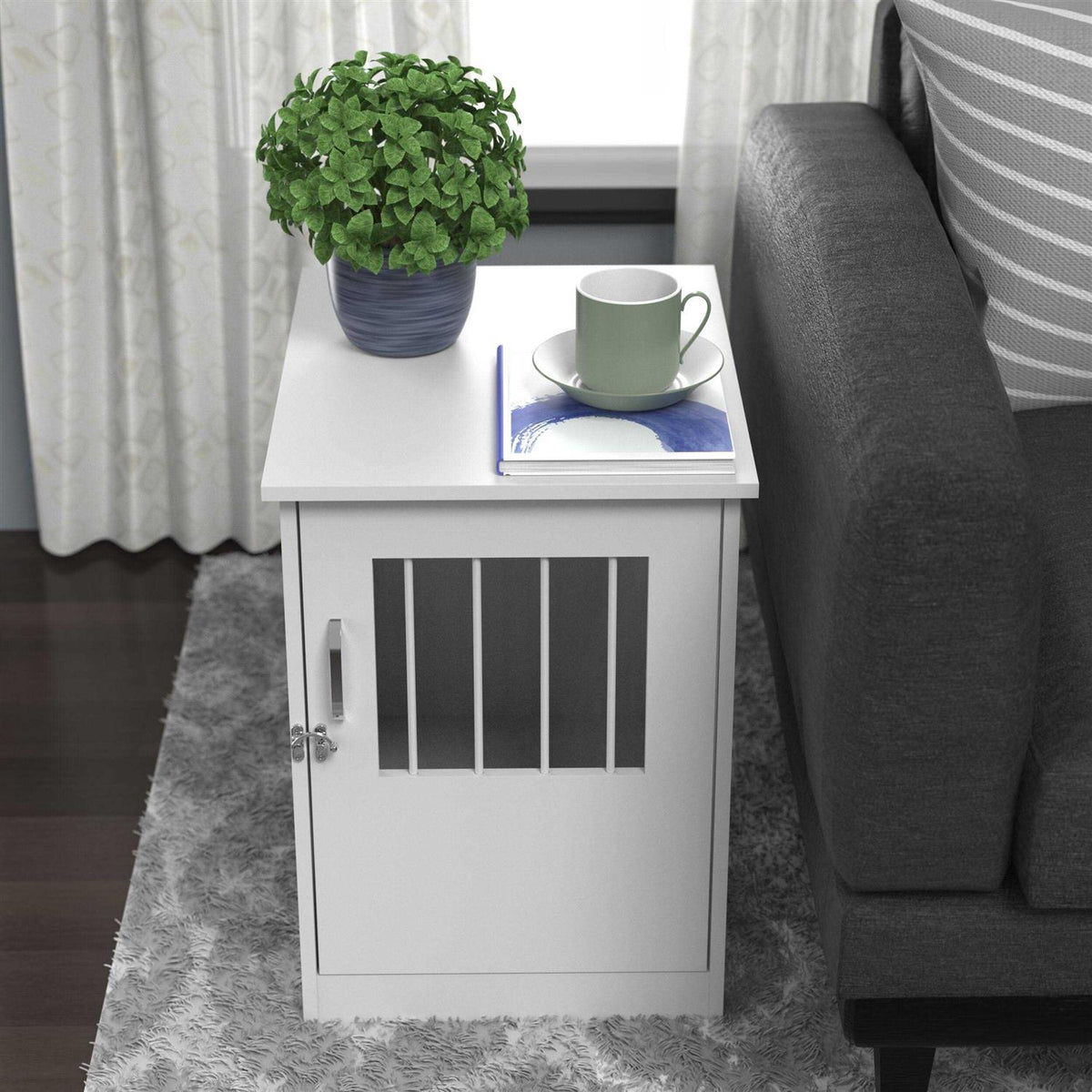 End Table and Pet Crate O270336