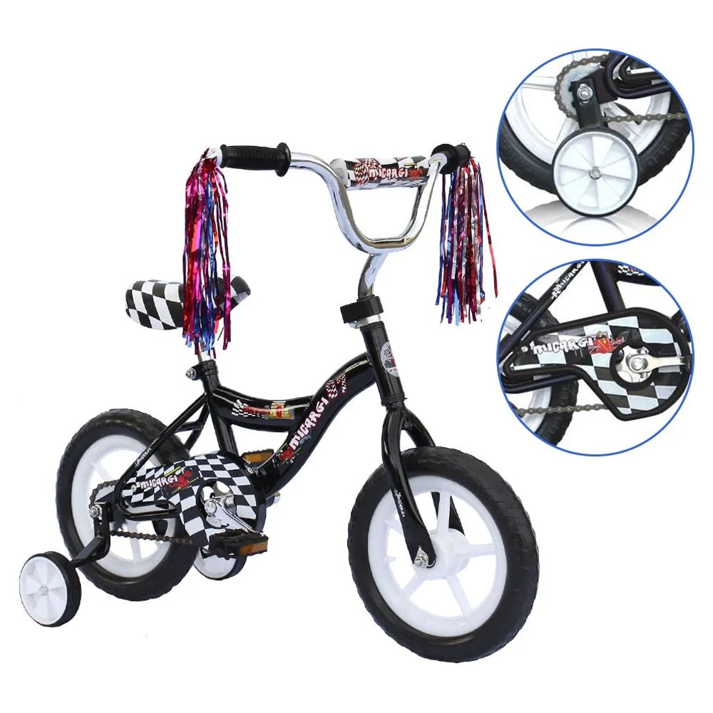 12 Kid's Beginner Bicycle Foam Tire Black P596243