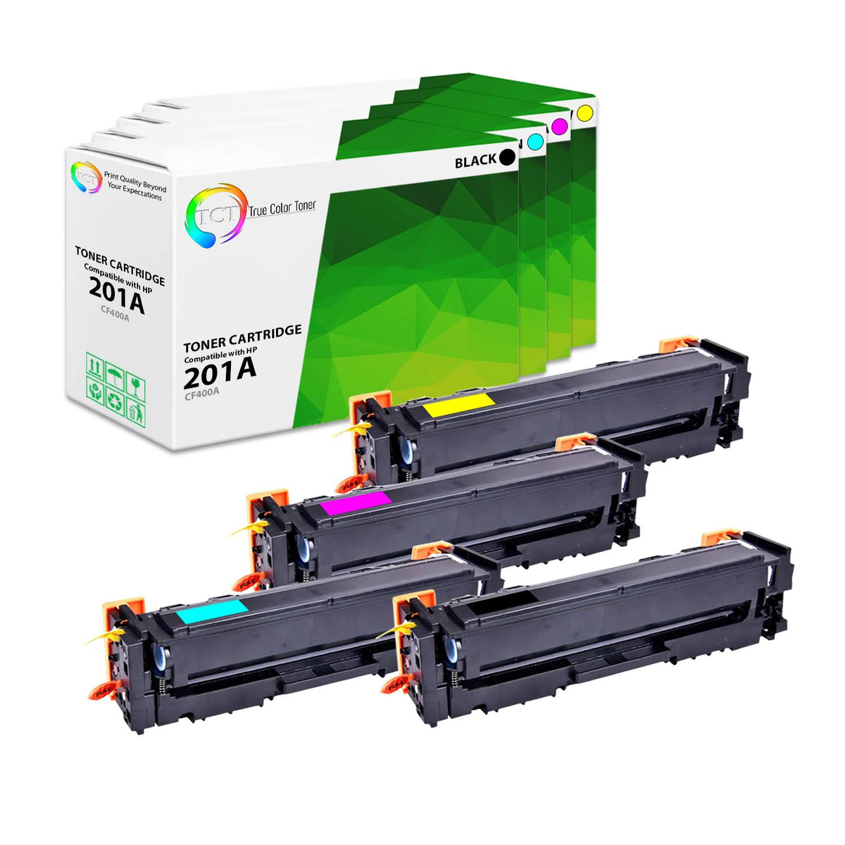 201A Replacement Toner Cartridge Four Pack T919