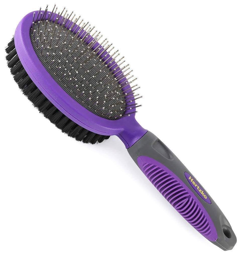 Double Sided Pins and Bristle Brush for Dogs and Cats W993