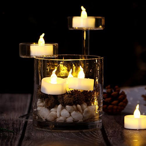 100 Battery Operated LED Warm White Tea Light Candle W576166