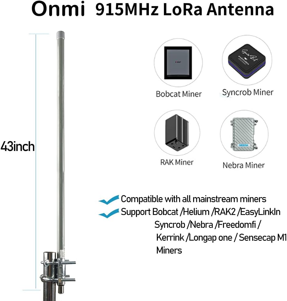 12dbi Omni-Directional Outdoor Antenna 824-960MHZ with 32ft SMA Cable S74228