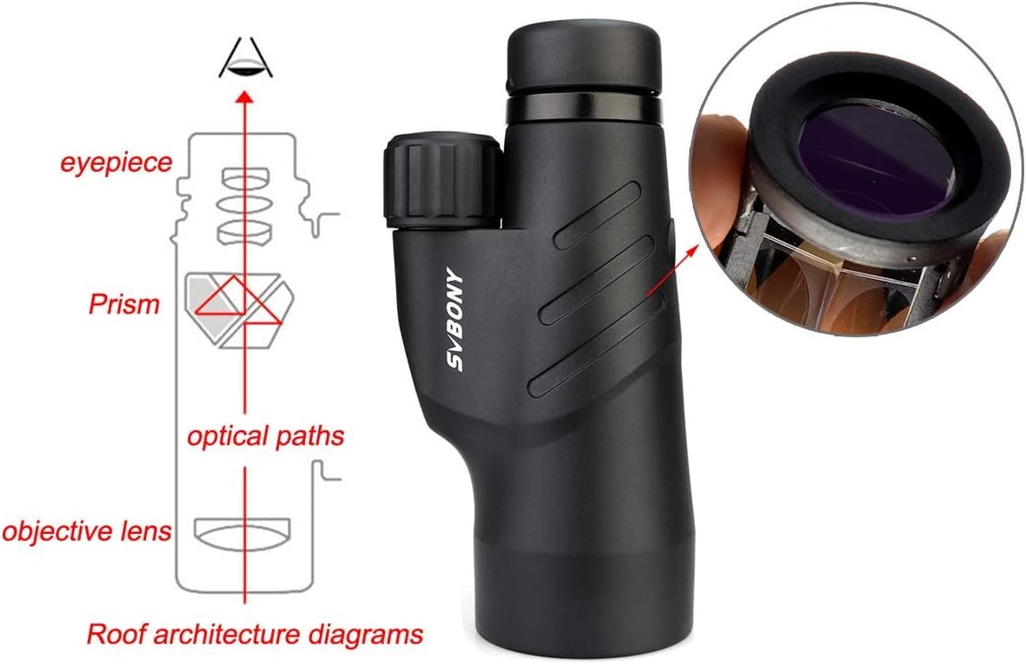 10x50 Waterproof Monocular Telescope with Case G74814