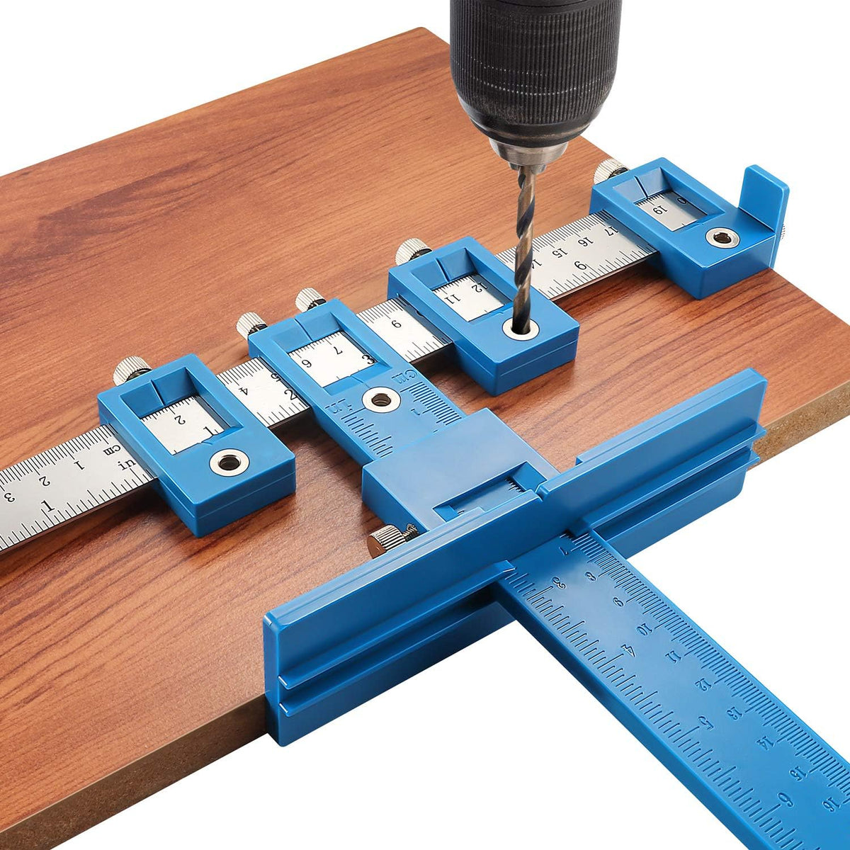 Cabinet Hardware Jig Tool Adjustable Drill Template Guide Pack of 2 T24843