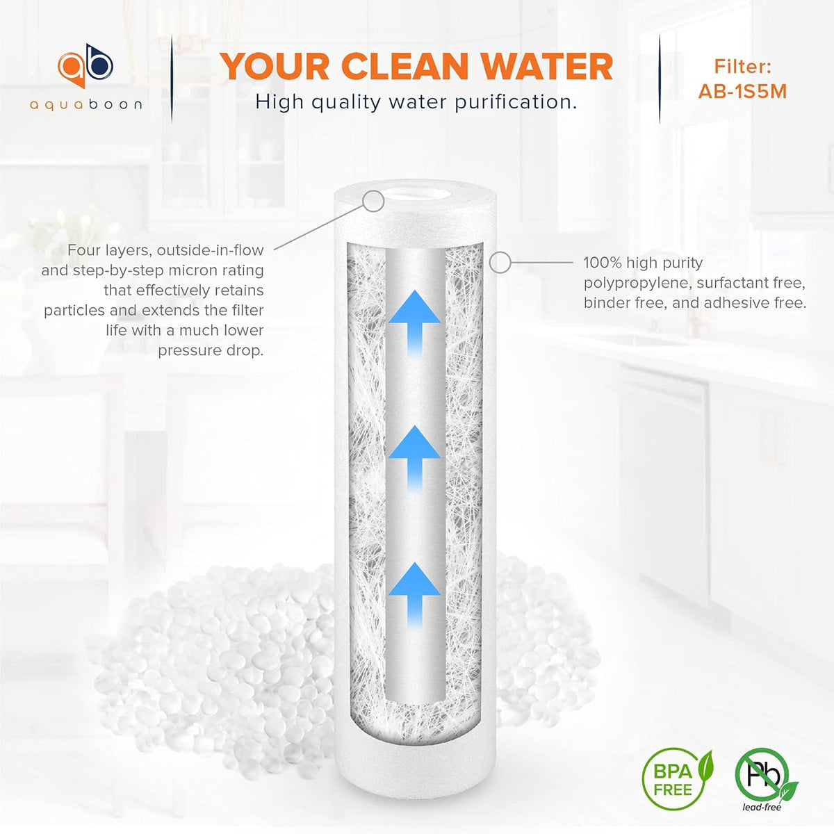 12 Pack 5 Micron 10 inch Reverse Osmosis Sediment and Carbon Filters G841