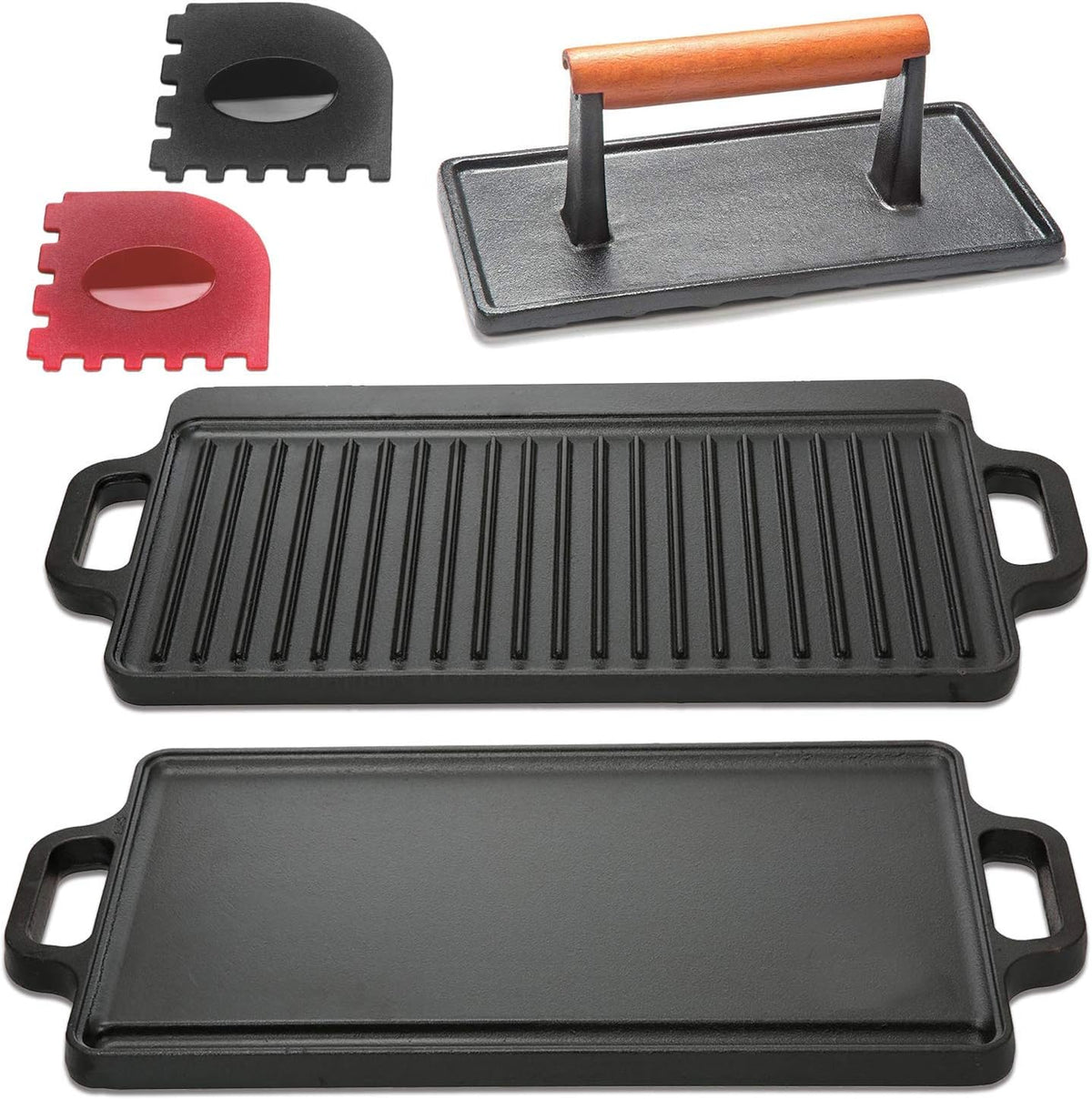Cast Iron Griddle with Accessories F5423