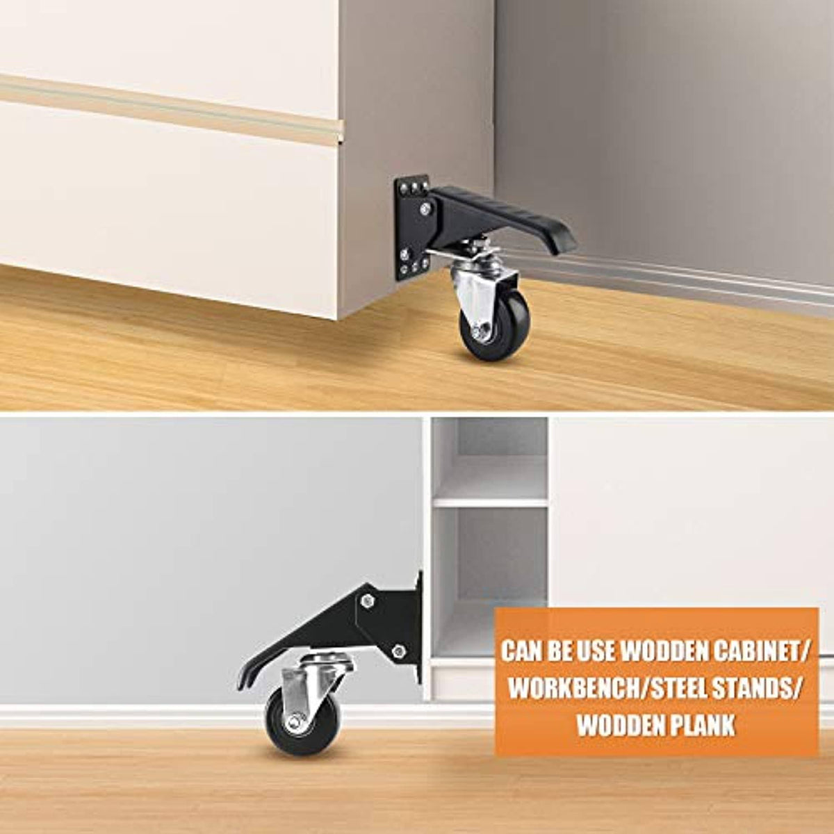 900 lbs Capacity Heavy Duty Retractable Workbench Casters Q8966