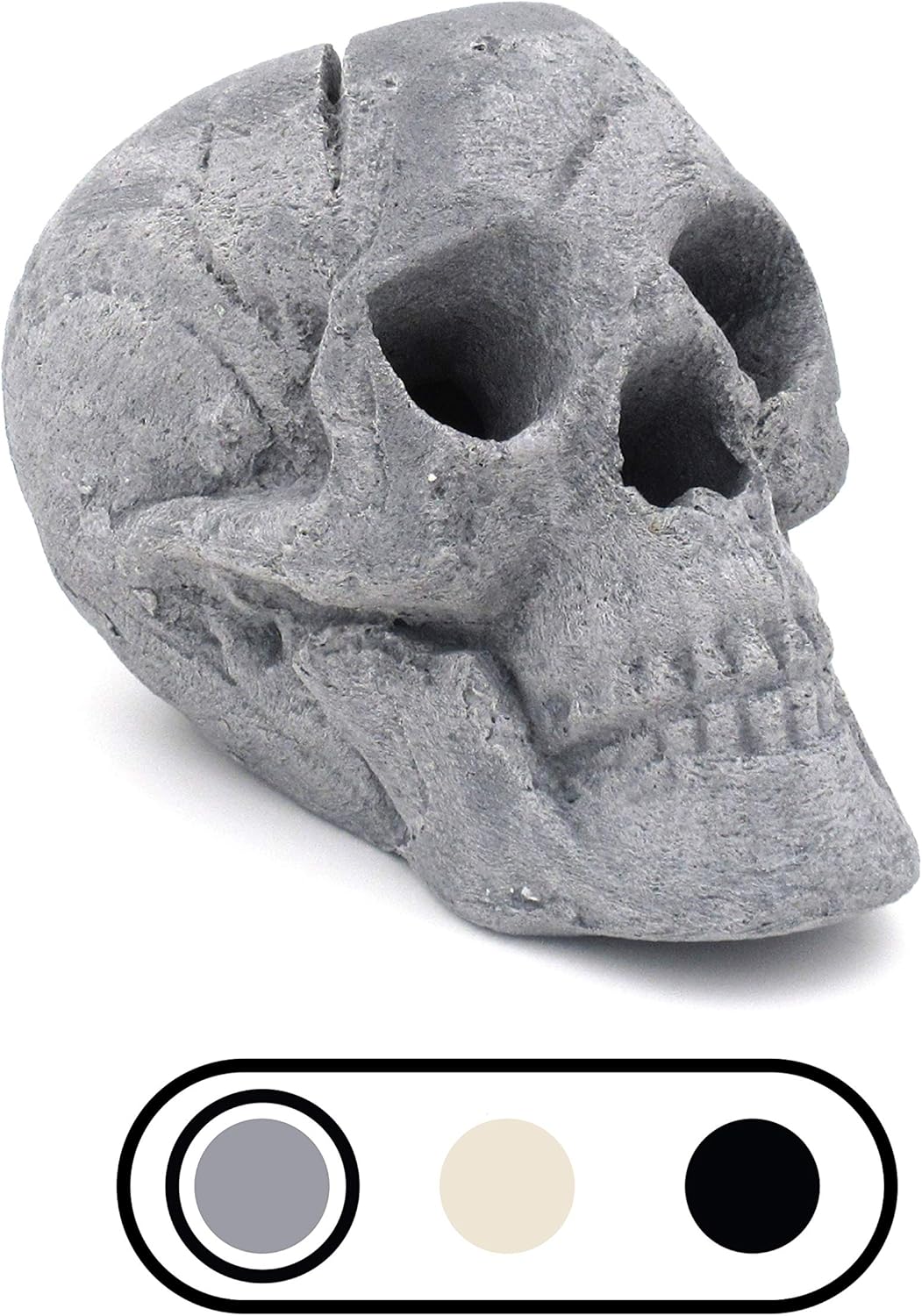 Ceramic Fireproof Fire Pit Skull Log U74516