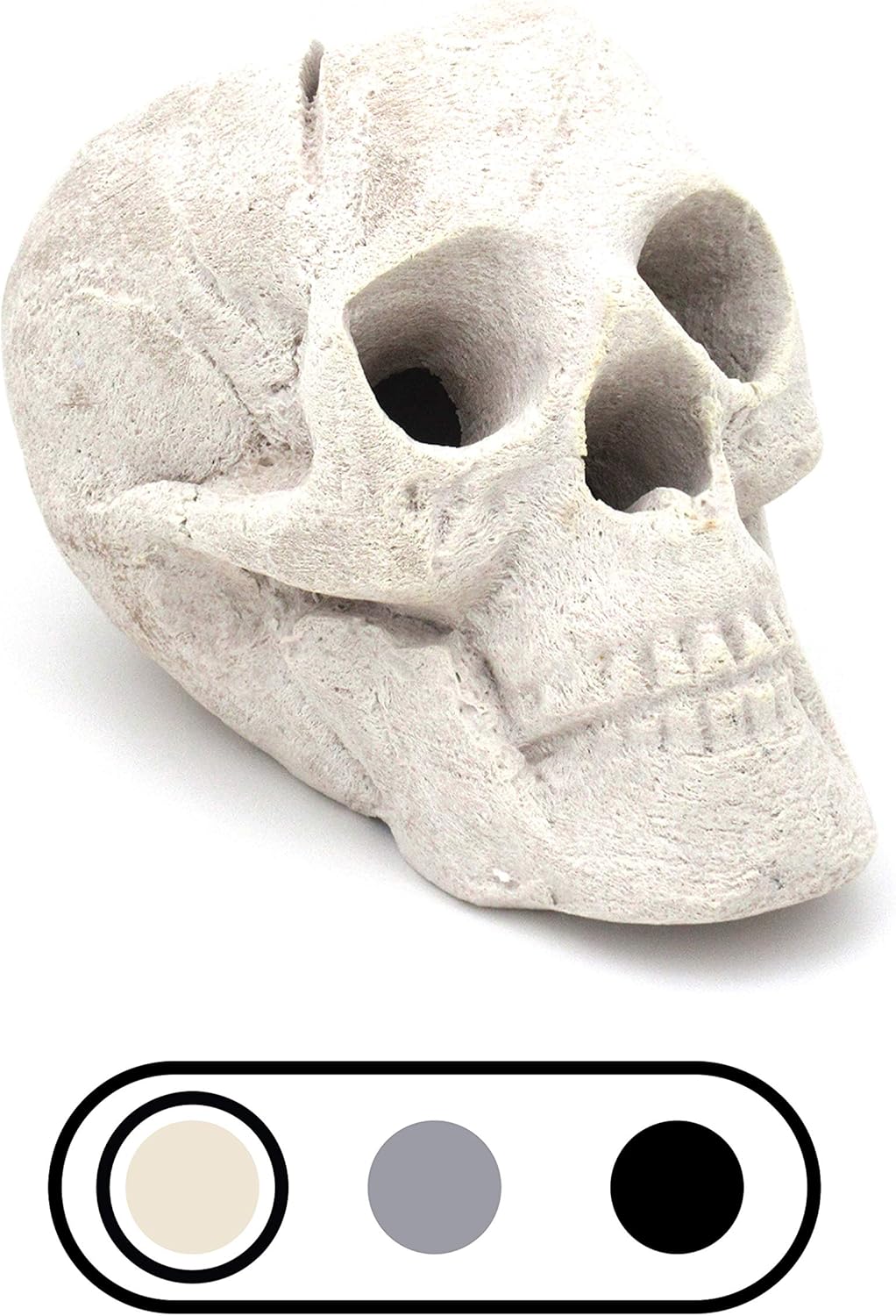 Ceramic Fireproof Fire Pit Skull Log U74516