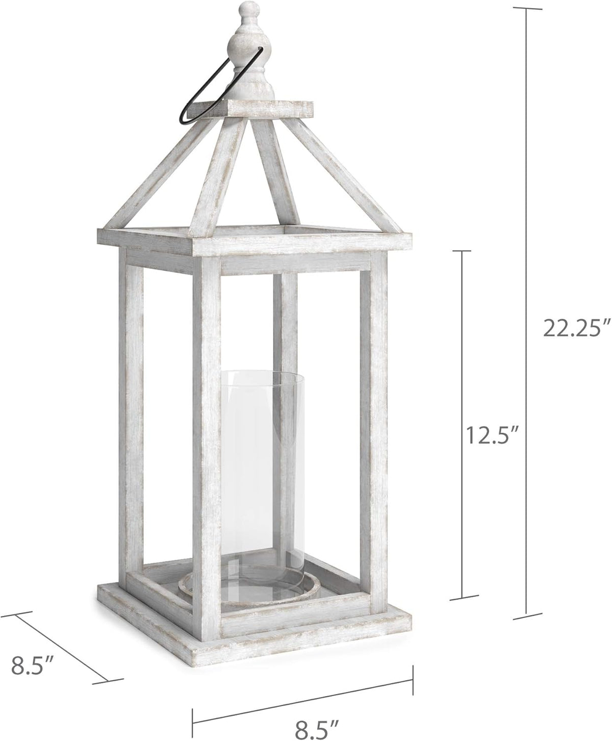Decorative Wooden Lantern Candle Holder N13264