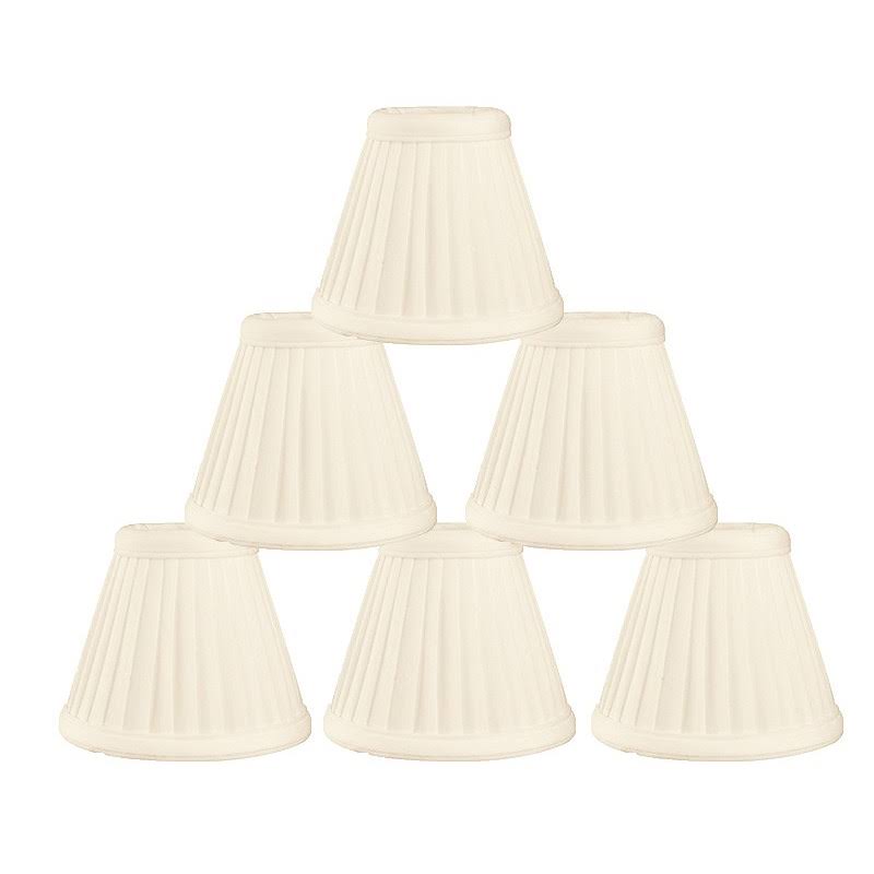 Eggshell Silk Candelabra Shade Set of 6 S5654