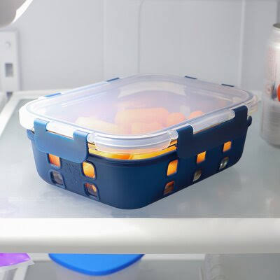 High Borosilicate Glass Food Storage Container with Plastic Lid J2960