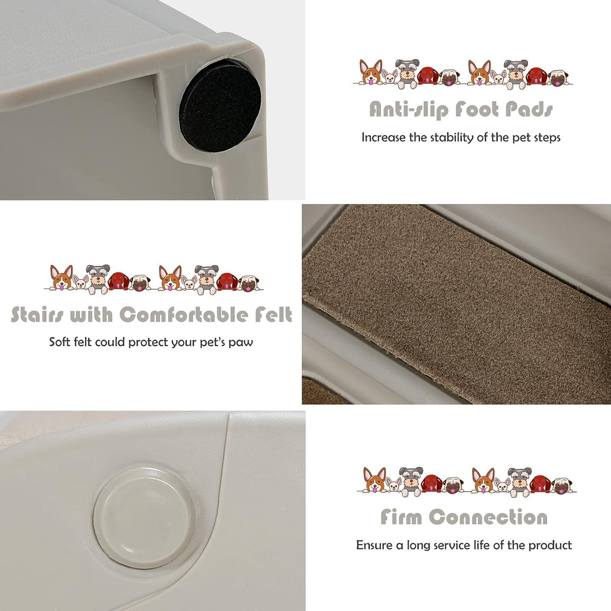 4 Step 19 High Folding Pet Steps H757170
