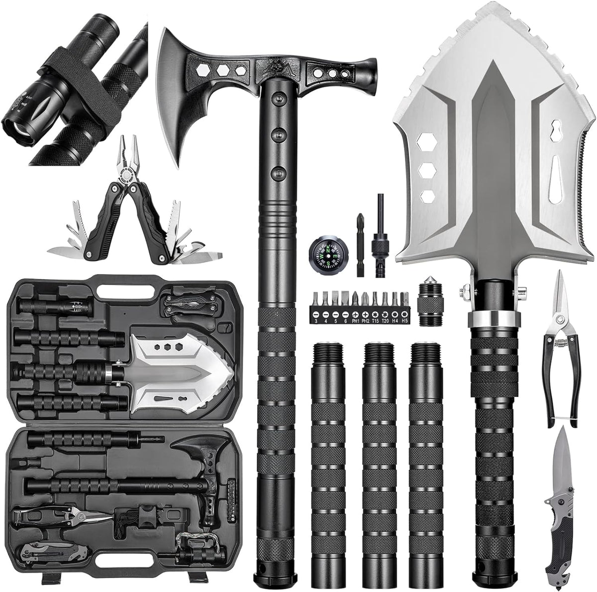 Camping Shovel Axe High Carbon Steel Set W497