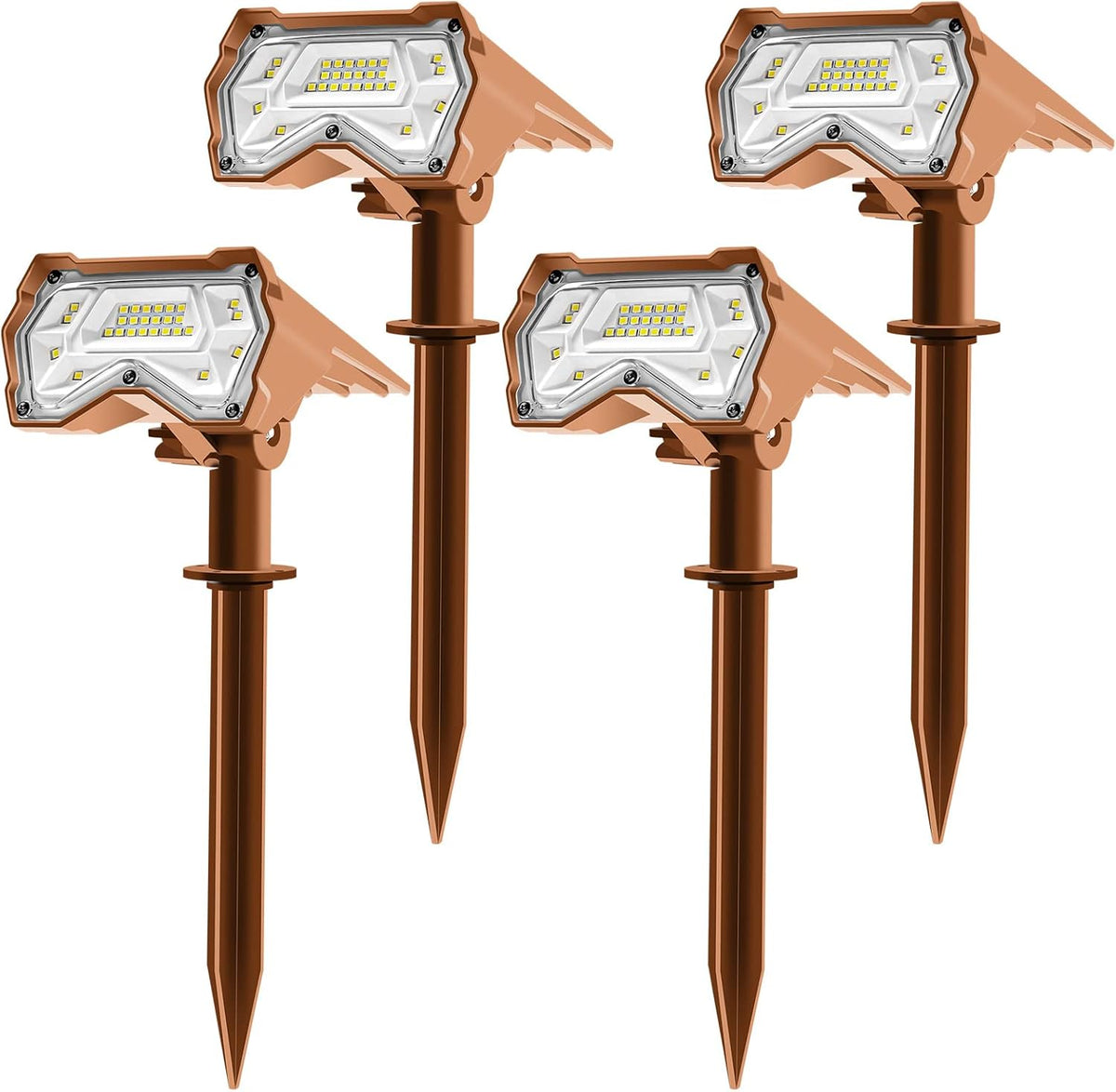 IP65 Waterproof 28 LEDs Solar Outdoor Lights 6 Pack N90100