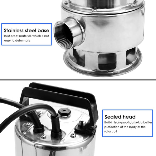 1.5 HP Stainless Steel Submersible Sump Pump S9202