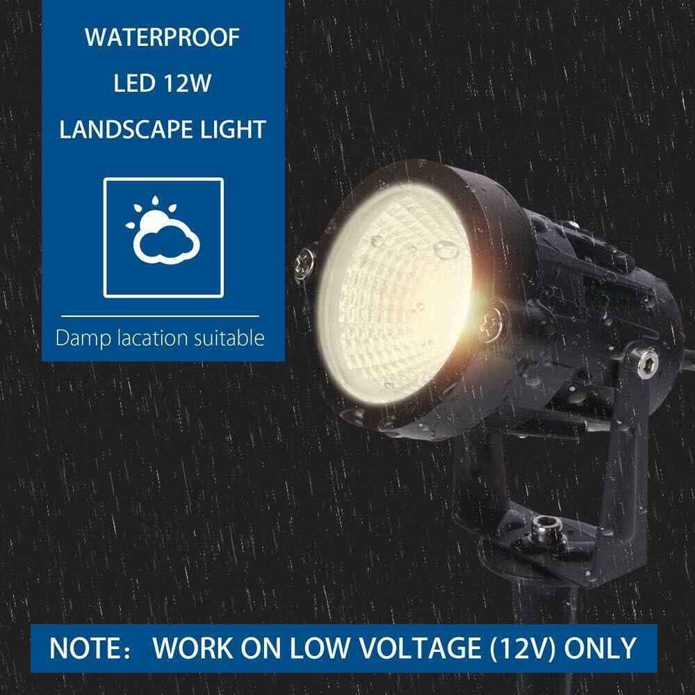 12W Low Voltage Waterproof LED Landscape Lights B469855