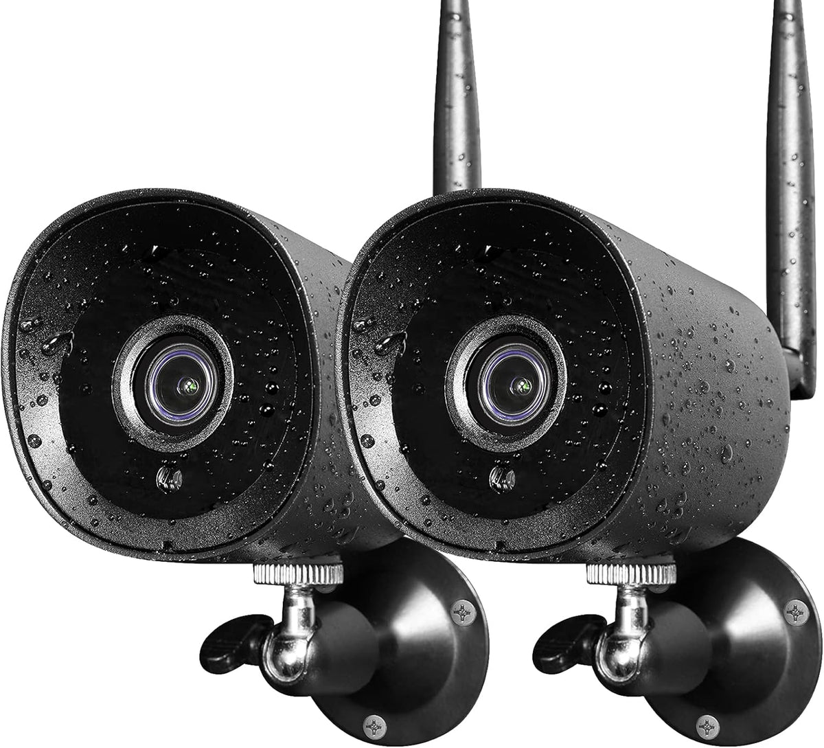 2Pack 1080P WiFi IP Camera with Night Vision B748024