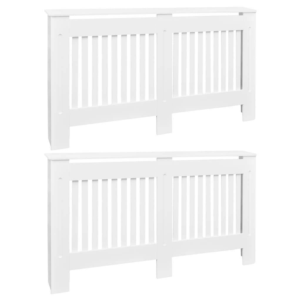 White MDF Radiator Cover X3406