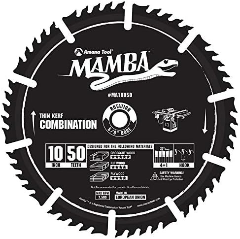 10 Inch 50T Carbide Tipped Circular Saw Blade Pack of 2 B813560
