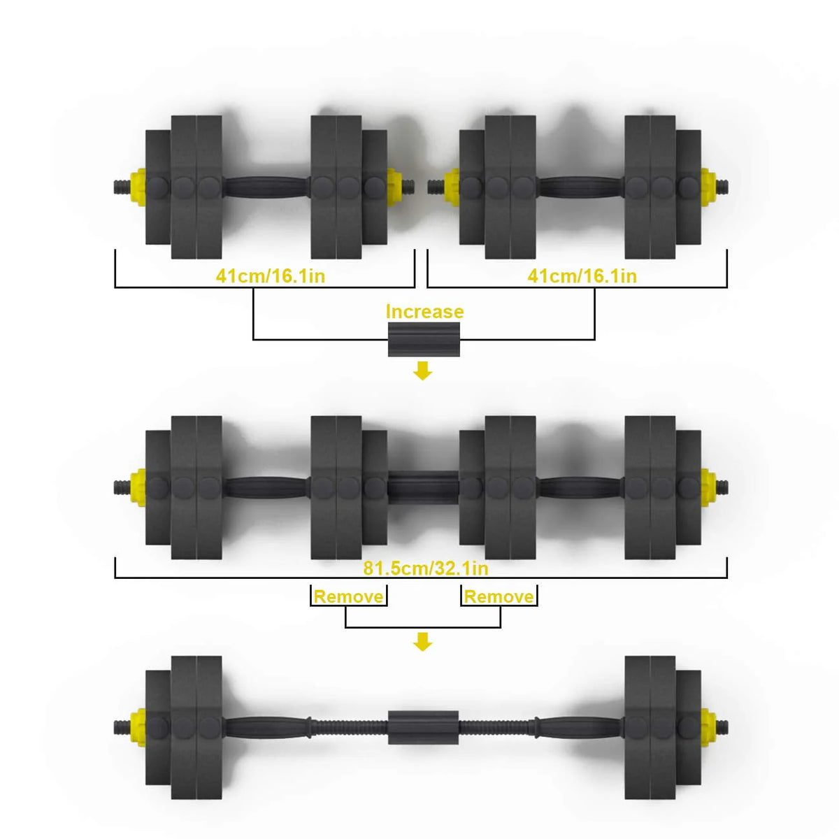 55 lbs Adjustable Dumbbell Weight Set U4952