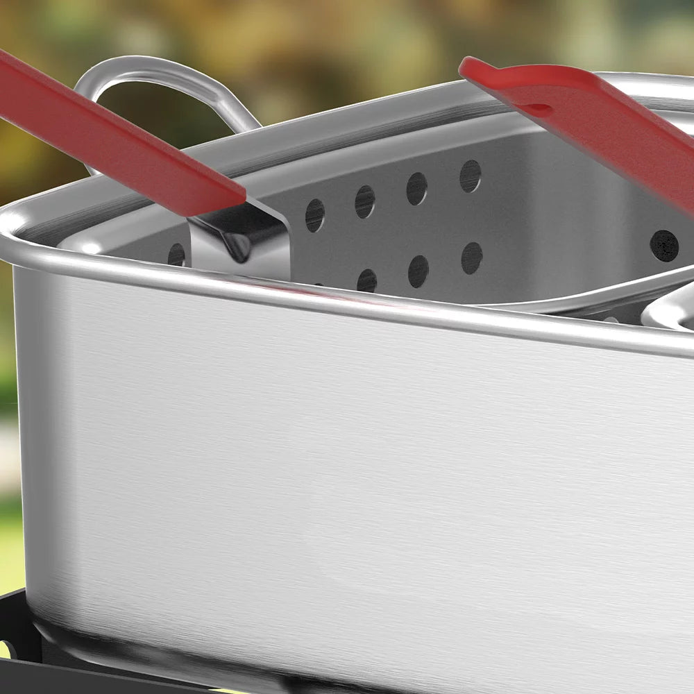 18 Qt. Aluminum Fish Fryer with Double Basket W335230