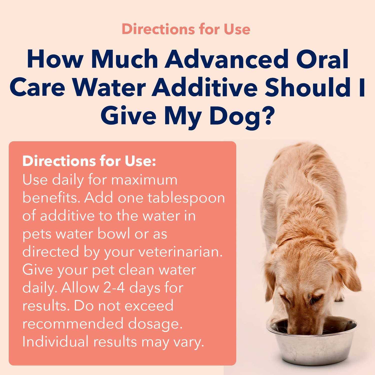 Advanced Oral Care Water Additive for Dogs M376960