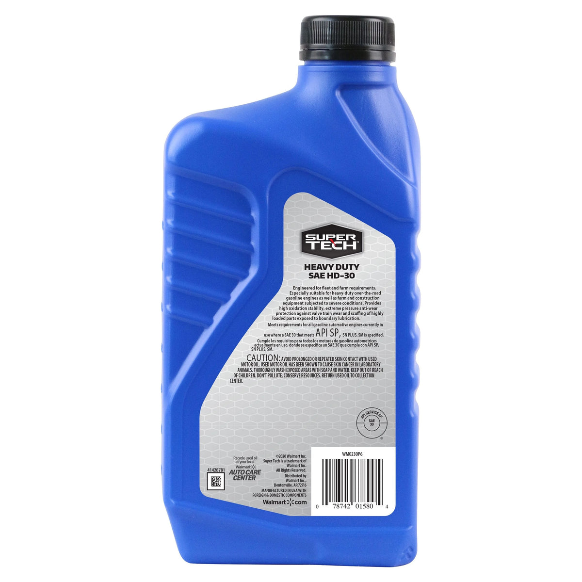 Conventional SAE HD-30 Motor Oil, 1 Quart U343