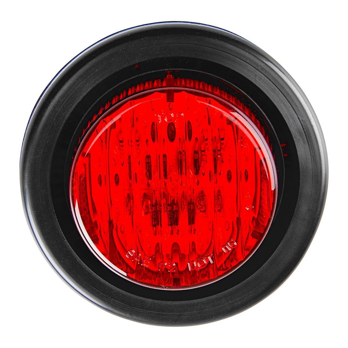 2 in. Round Red LED Marker Trailer Tail Light Q15132