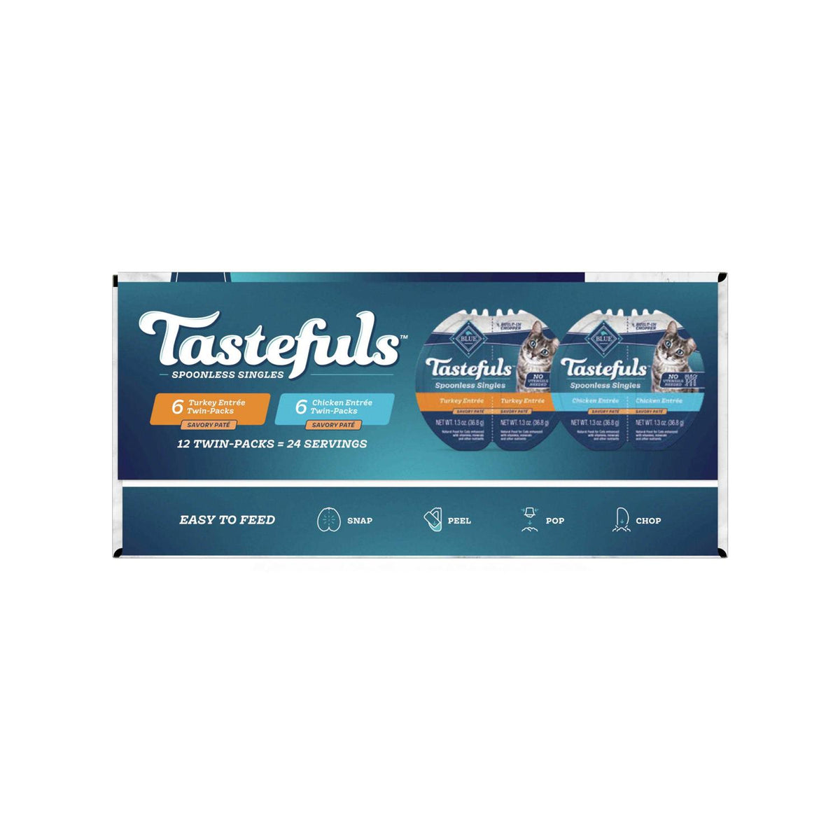 Chicken and Turkey Pate Wet Cat Food Variety Pack V265