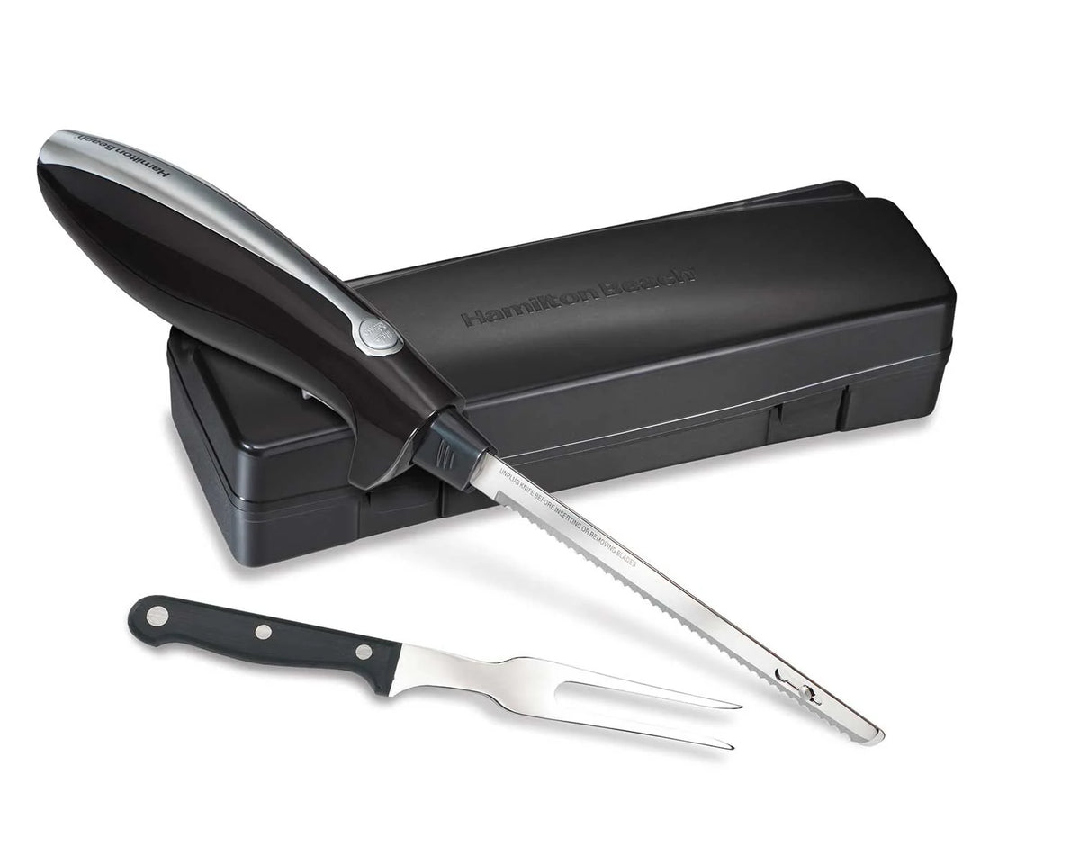 Electric Knife with Fork & Storage Case Q605