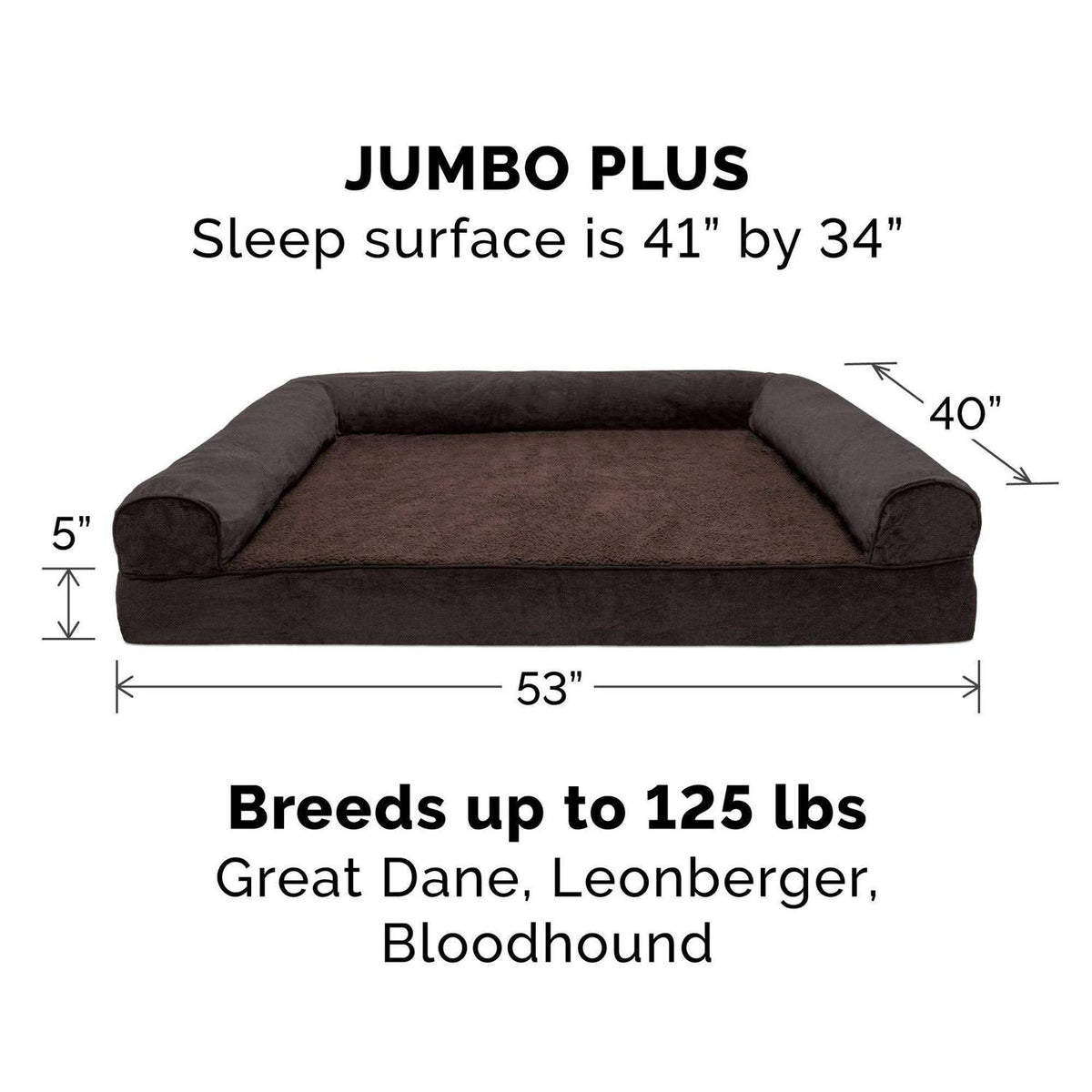 Faux Fleece Chenille Sofa Pet Bed E14554