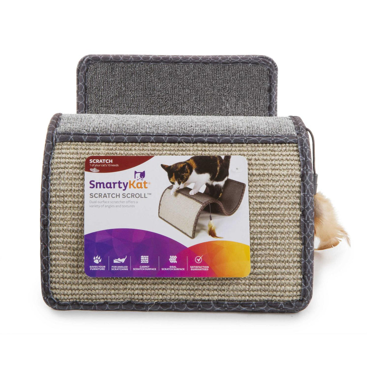 Cat Scratcher with Feather Toy M135