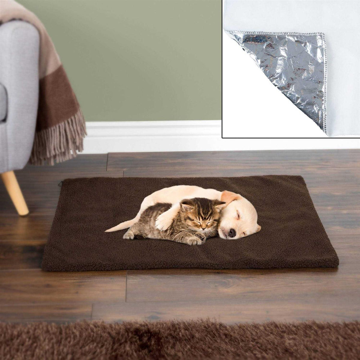 Self Warming Thermal Pet Crate Pad F984