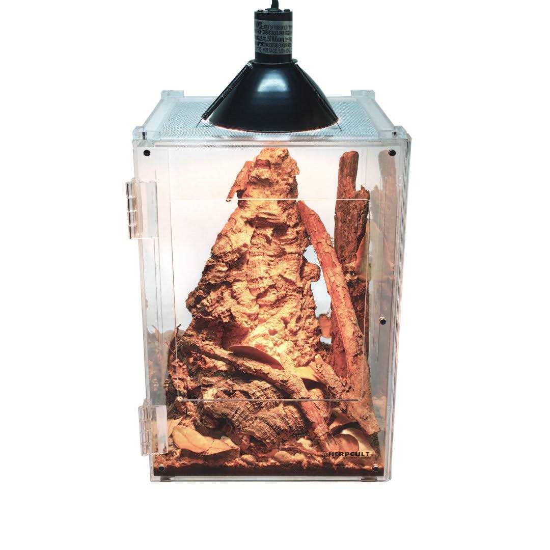 Acrylic Reptile Enclosure Front-Opening 8x8x12 D92174